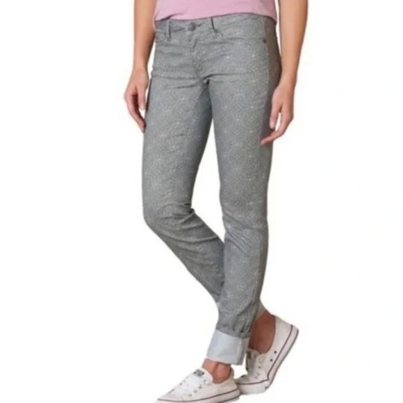 Prana Kara Jean Gray Mandala Pattern Size 25 - Picture 1 of 13